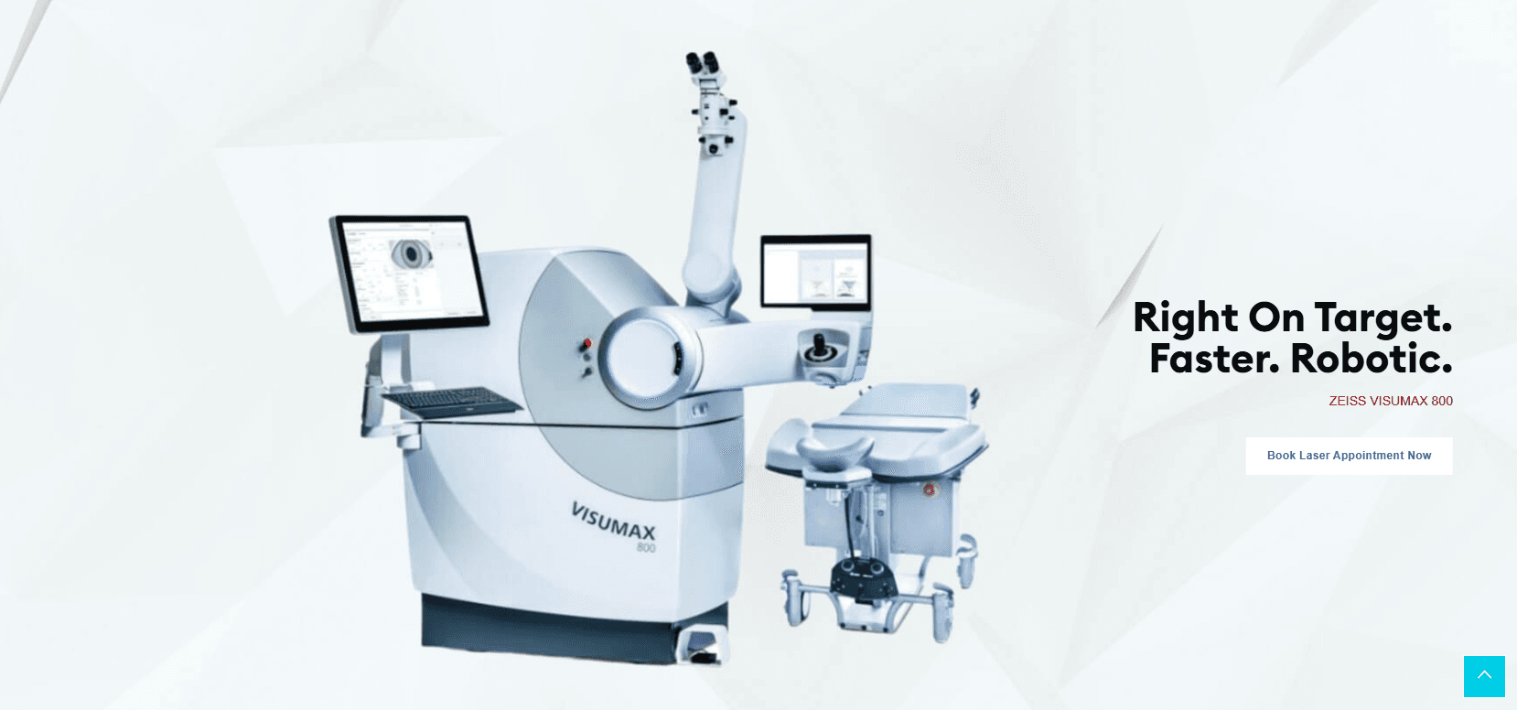 ZEISS VISUMAX 800 SMILE Pro robotic laser platform at FIO Hospital — Right On Target, Faster, Robotic